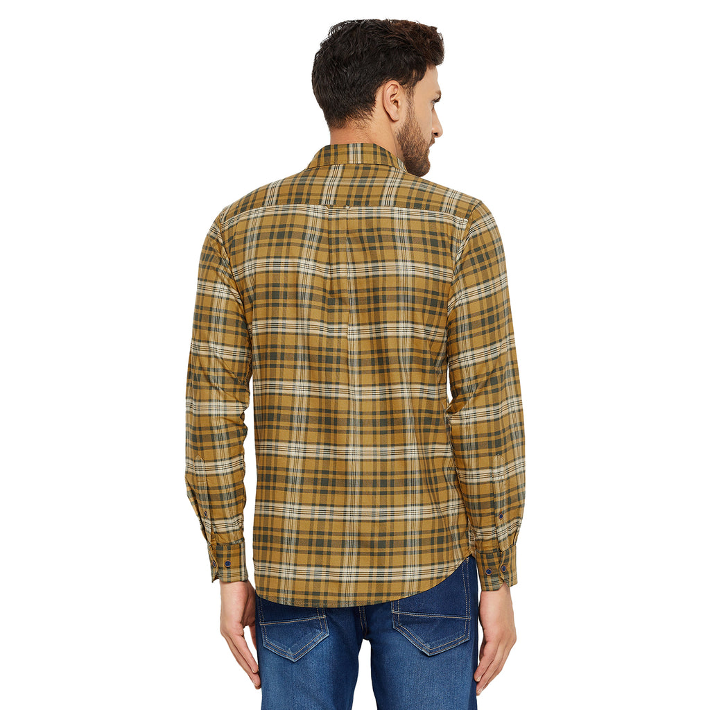 Duke Urban Men Slim Fit Solid Spread Collar Casual Shirt (SDO5CKOF)