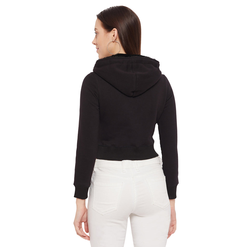 Duke Urban Women Hooded Crop Sweatshirt (LFX762)