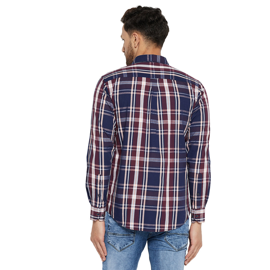 Duke Urban Men Slim Fit Solid Spread Collar Casual Shirt (SDO5CKR)