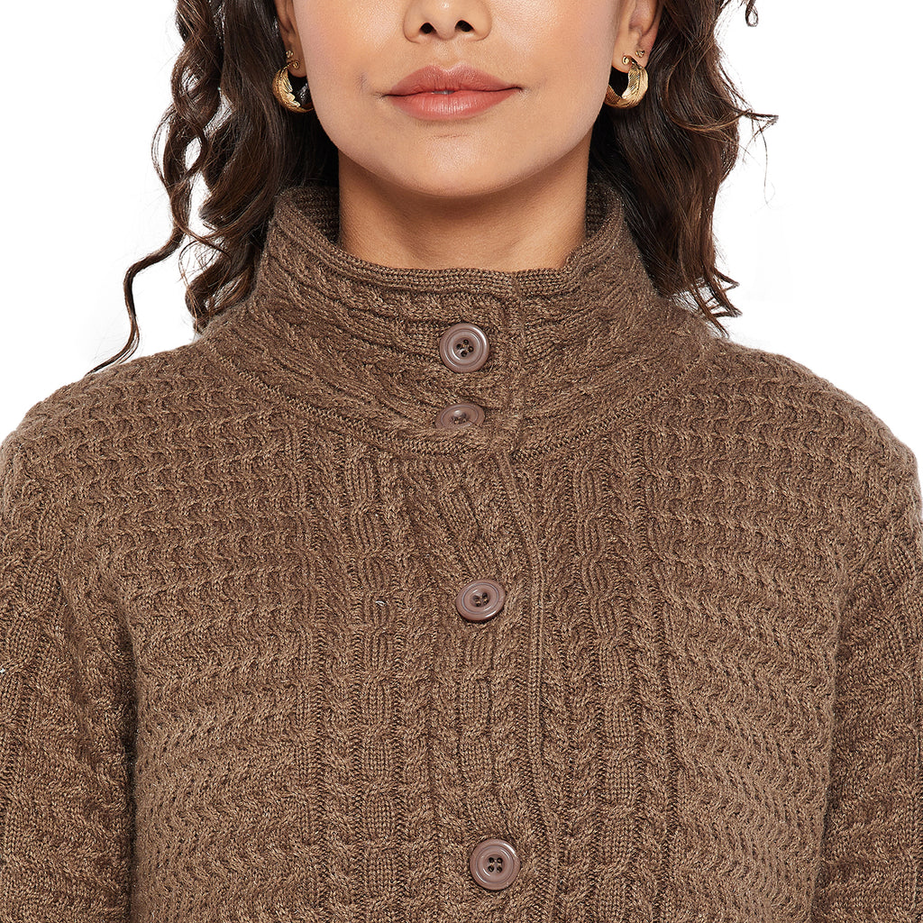 Duke Urban Women Turtle Neck Cardigan  (SDS1102)