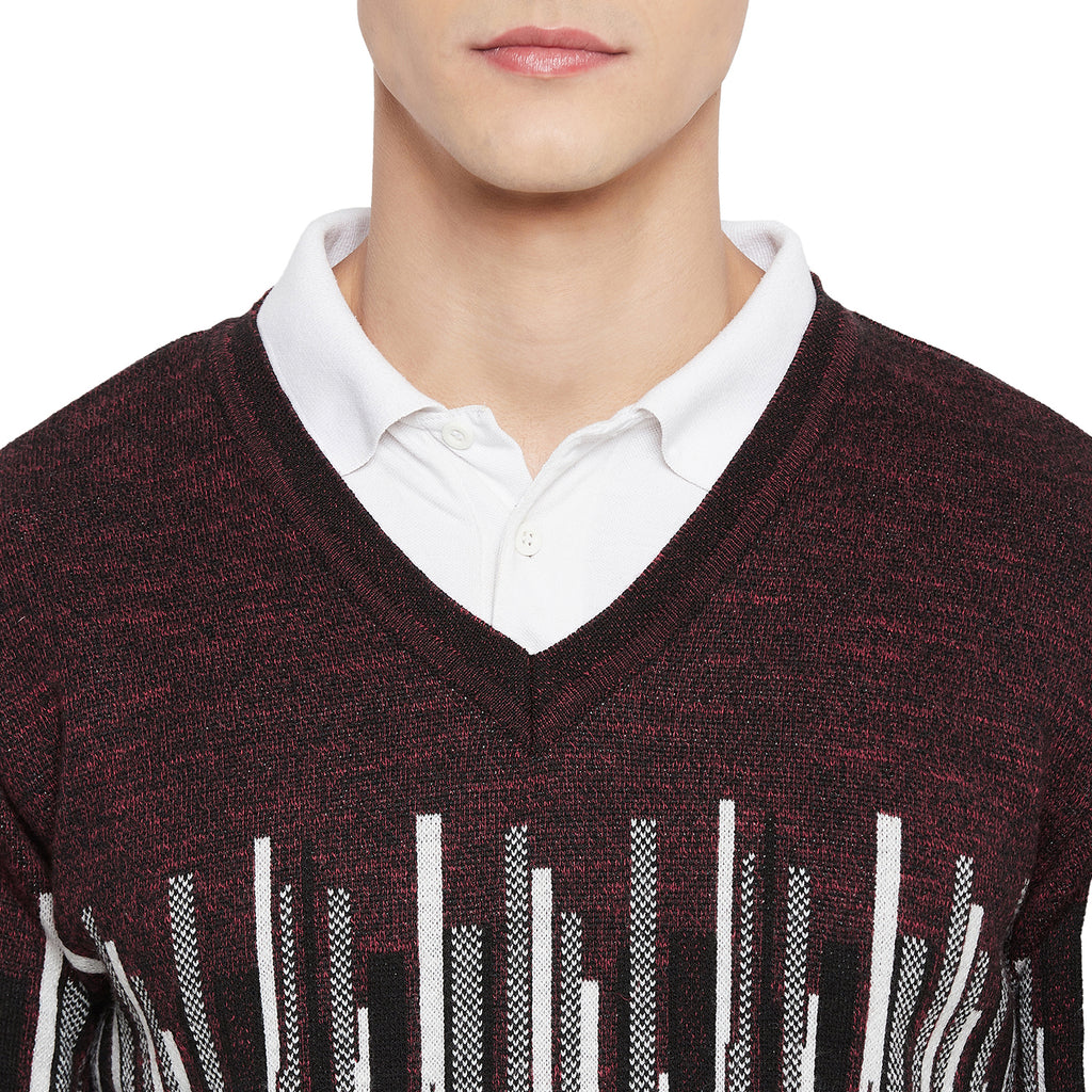 Duke Urban Men Full Sleeve V Neck Sweater (SDS663)