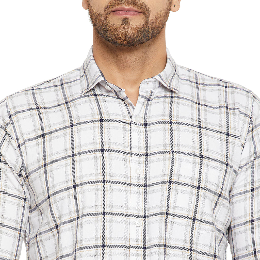 Duke Urban Men Slim Fit Solid Spread Collar Casual Shirt (SDO8CKLC)