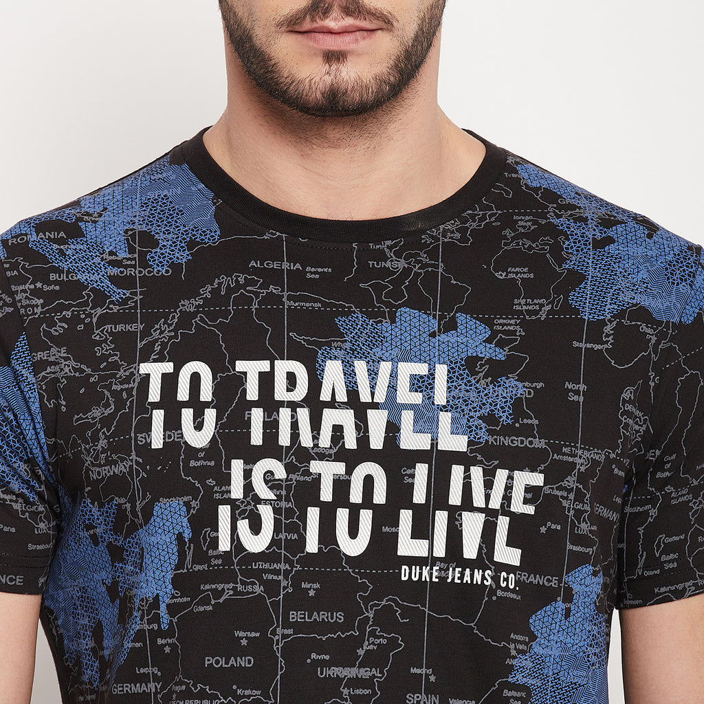 Duke Urban Men Half Sleeve Cotton T-shirt (LQ4479)