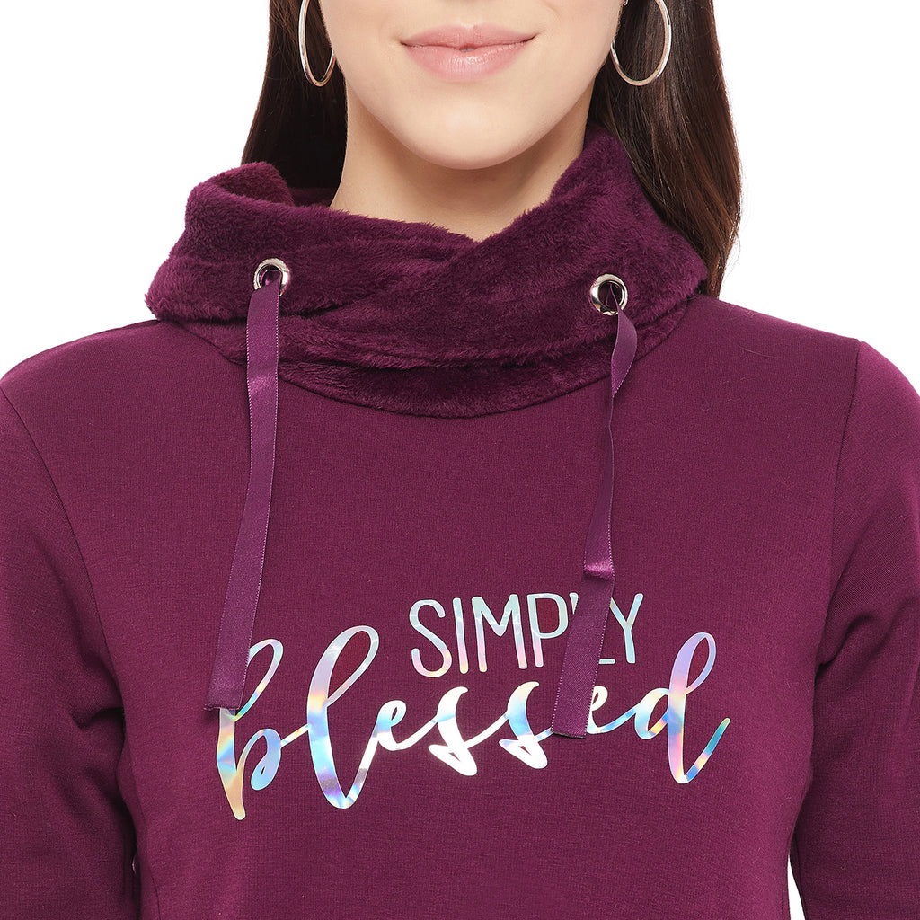 Duke Urban Women Cowl Neck Sweatshirt (LFX758)
