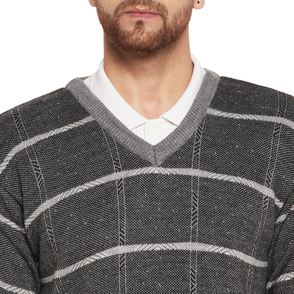 Duke Urban Men Full Sleeve V-Neck Sweater (SDS708R)