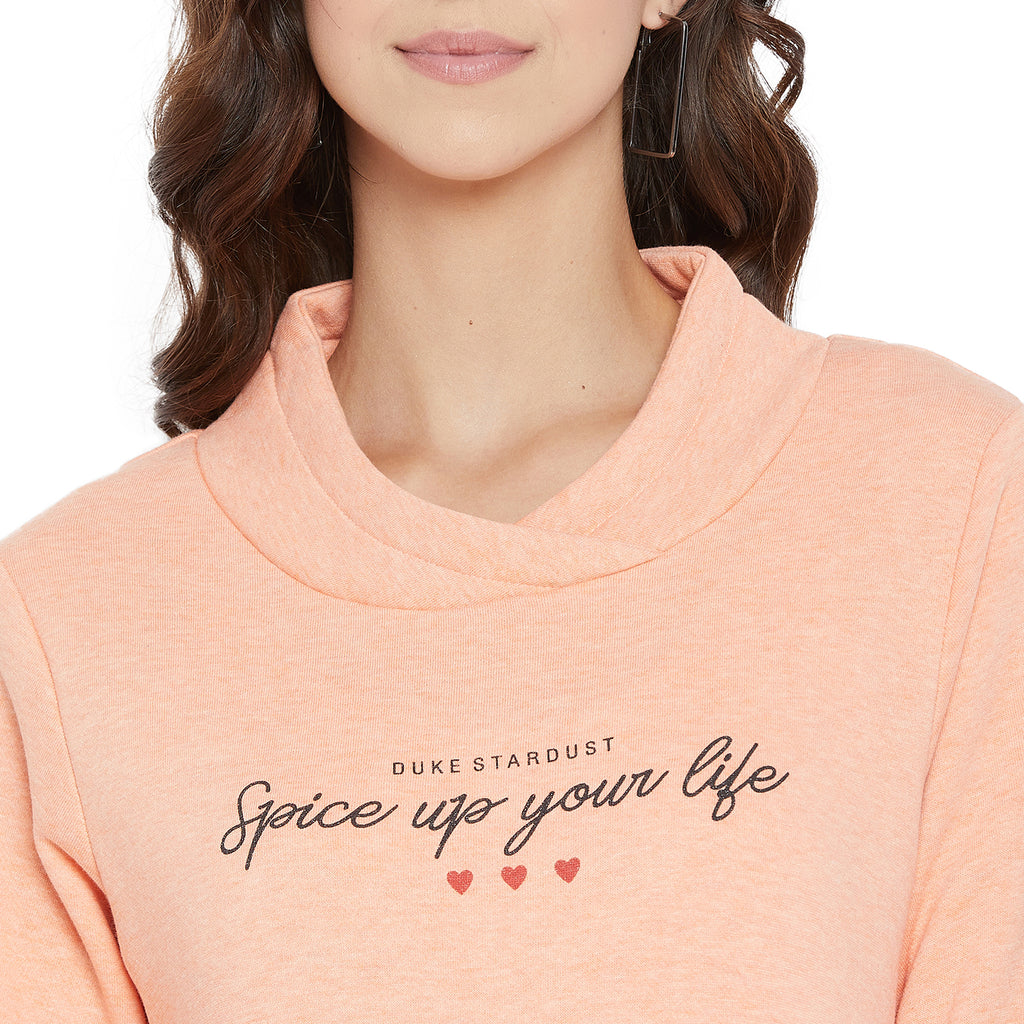 Duke Urban Women Turtle Neck Sweatshirt (LFX792)
