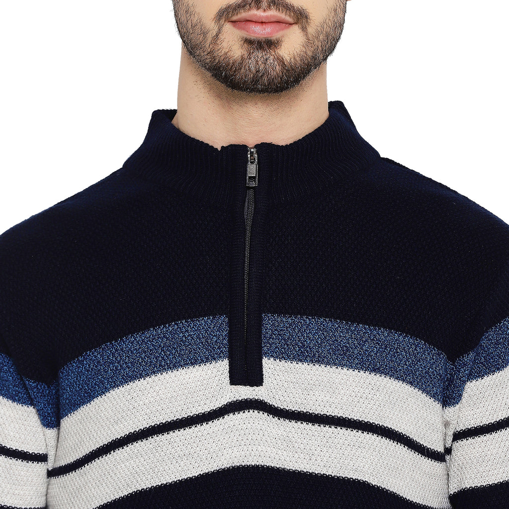 Duke Urban Men Full Sleeve Half Zip Sweater (SDS2076)