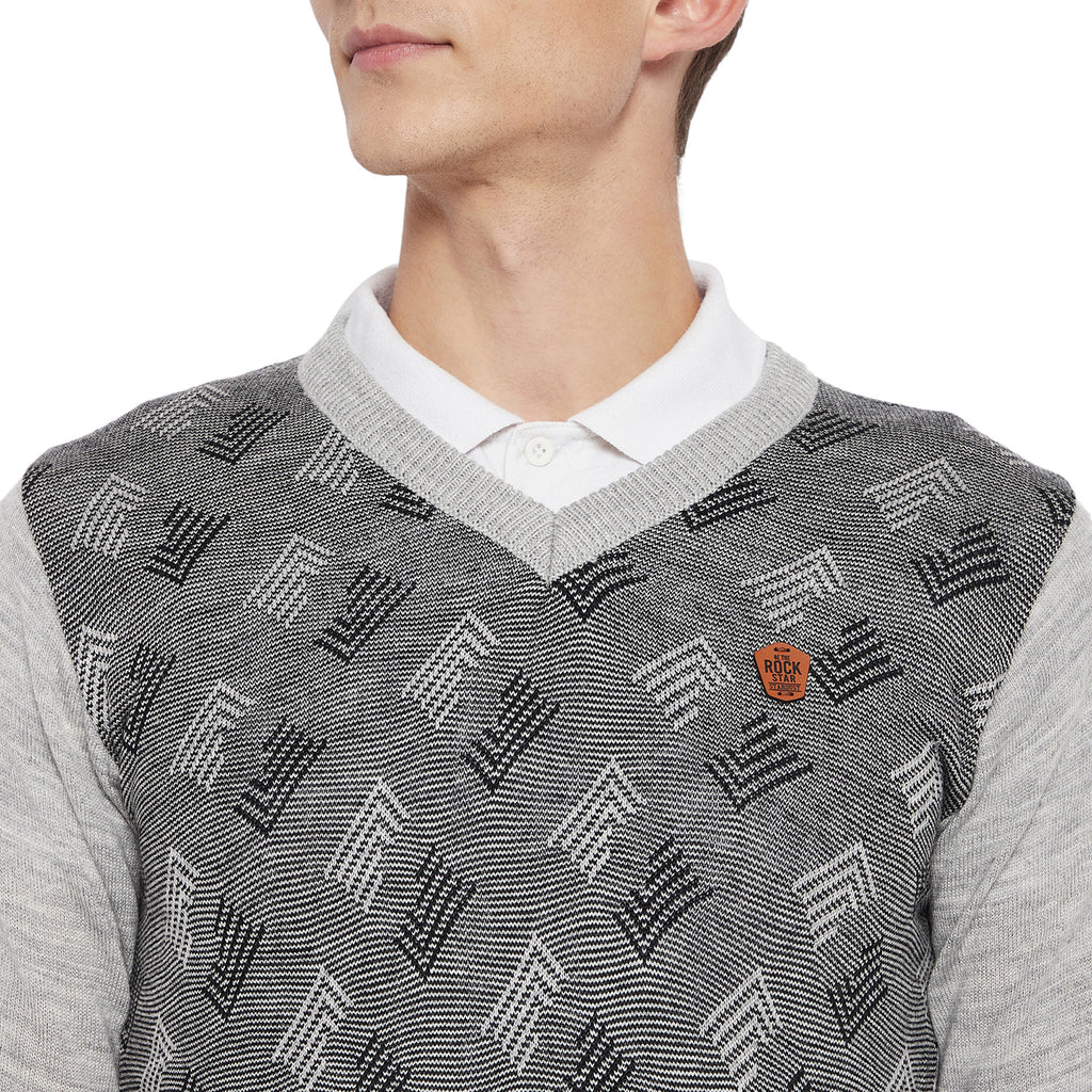 Duke Urban Men Full Sleeve V Neck Sweater (SDS8037)