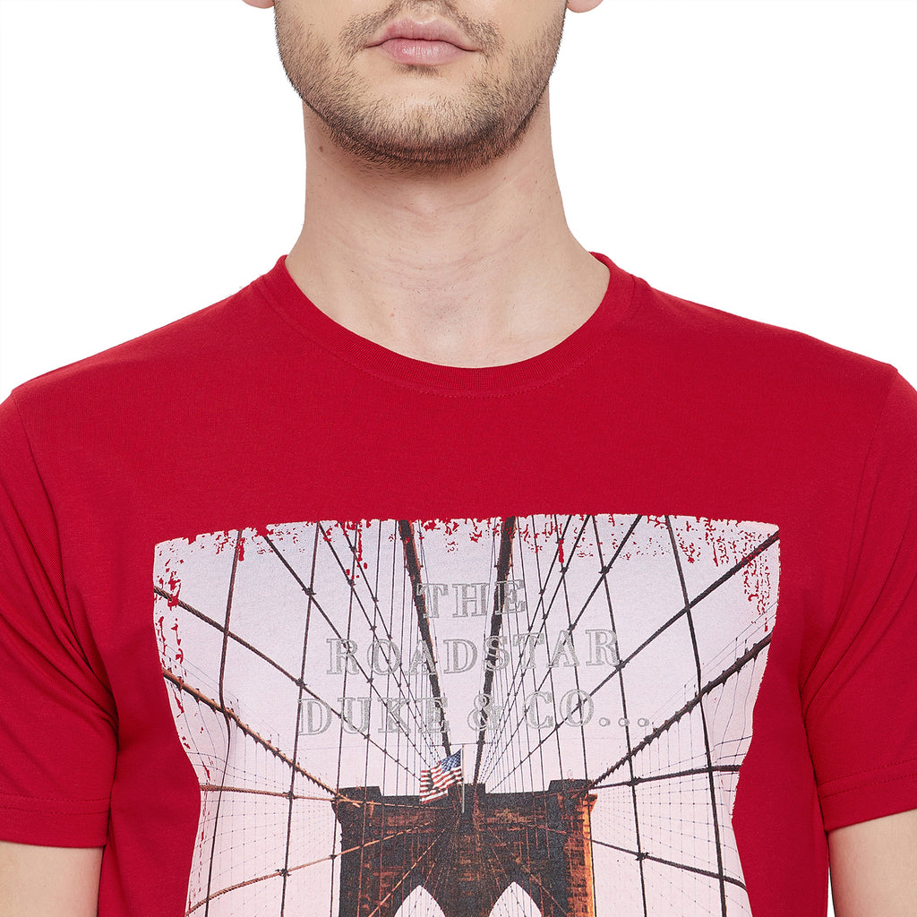 Duke Urban Men Half Sleeve Cotton T-shirt (LF5254)