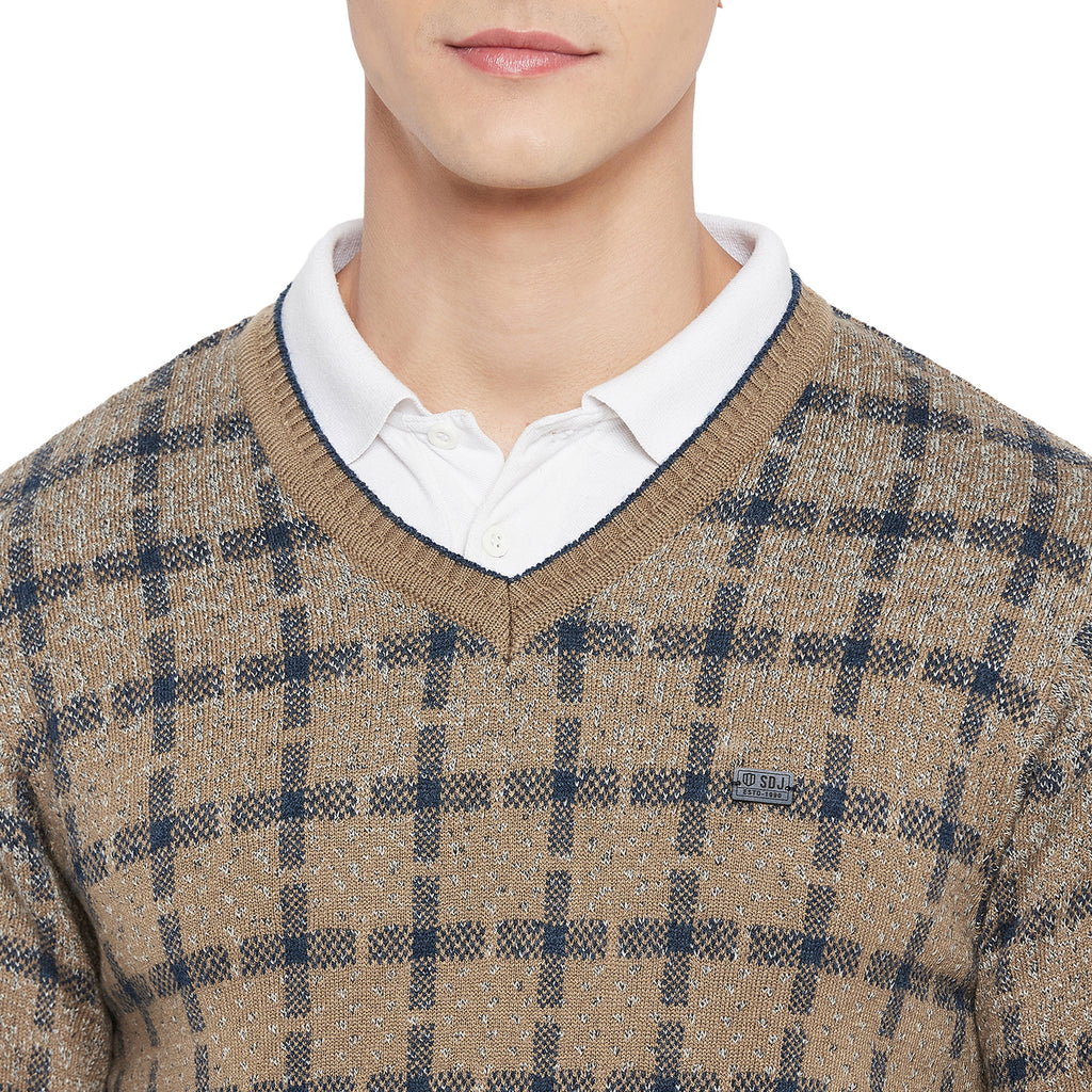Duke Urban Men Full Sleeve V Neck Sweater (SDS2049)