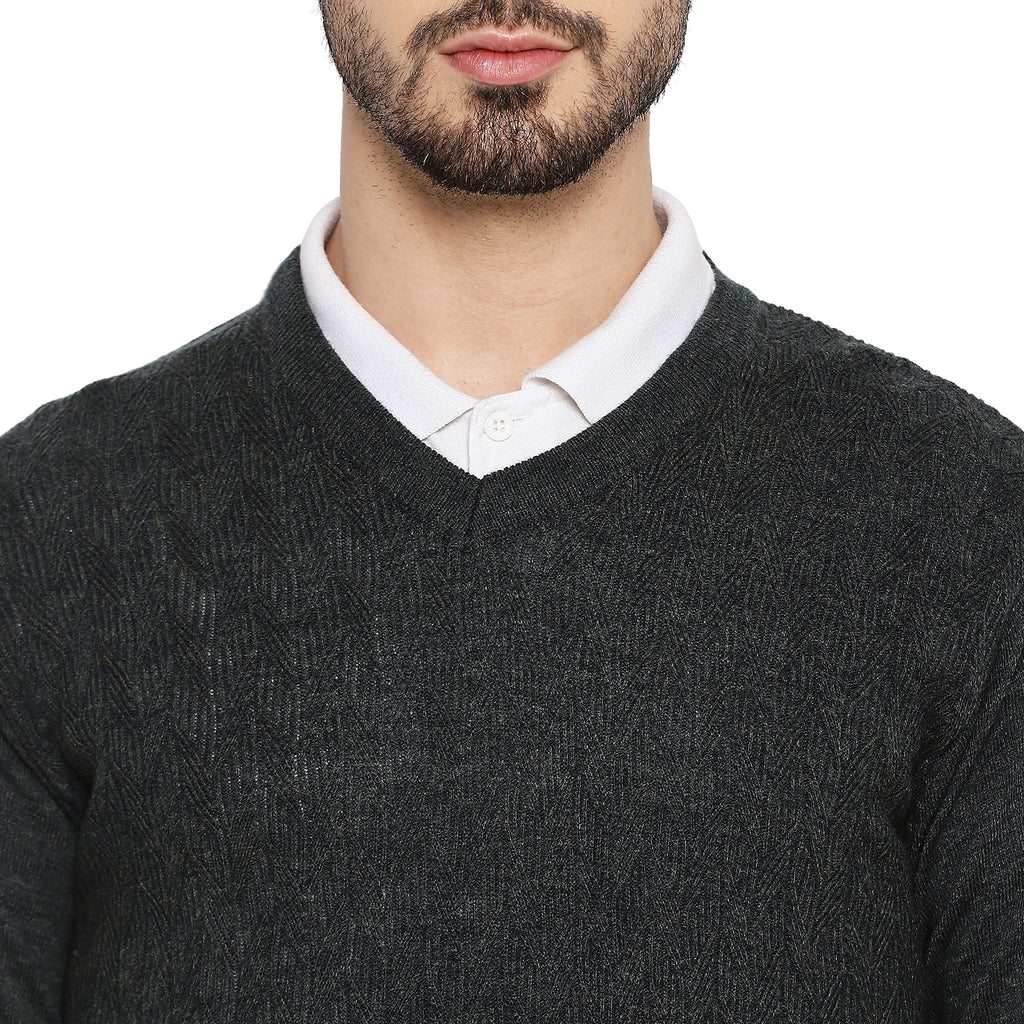 Duke Urban Men Full Sleeve V Neck Sweater (SDS2048)