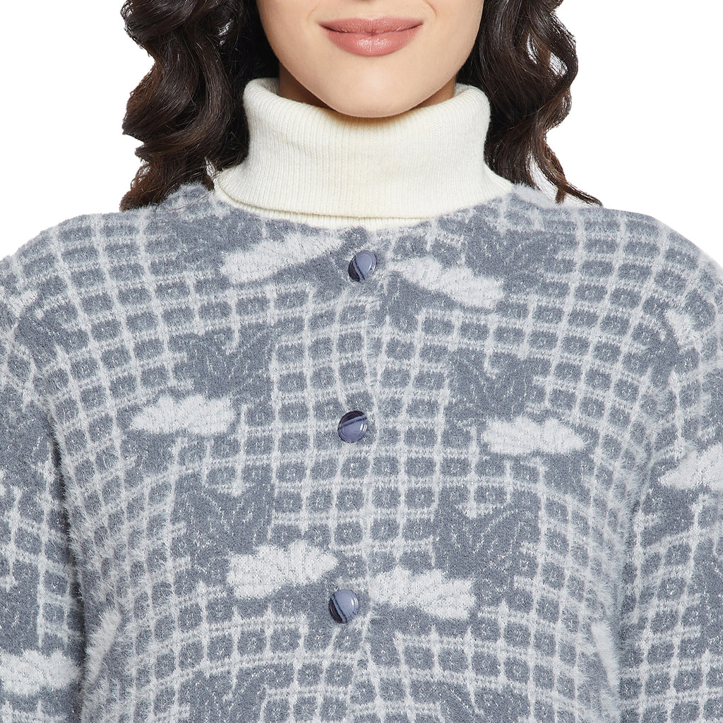 Duke Urban Women Full sleeve Round Neck Cardigan (SDS1055)
