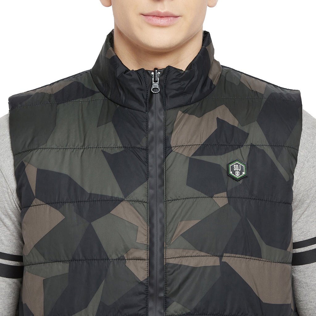 Duke Urban Men Sleeveless Reversible Jacket (SDZ907)