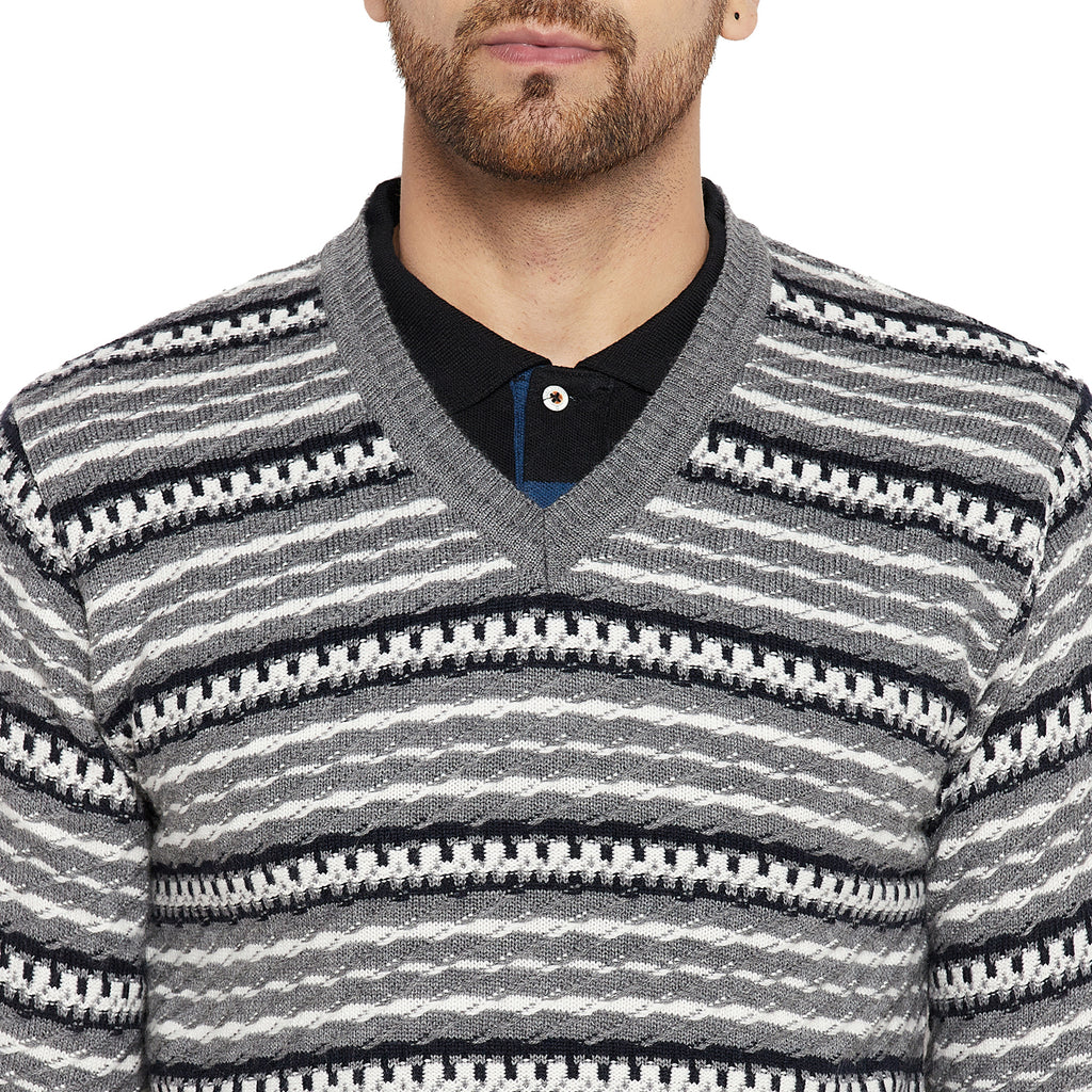 Duke Urban Men Full Sleeve V Neck Sweater (SDS2056)