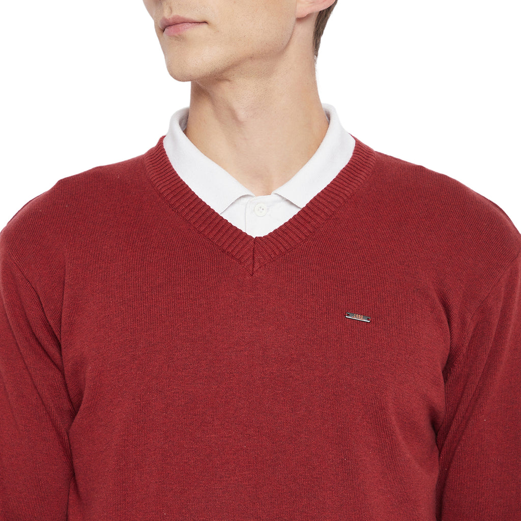 Duke Stardust Men Full Sleeve V Neck Sweater (SDS731)