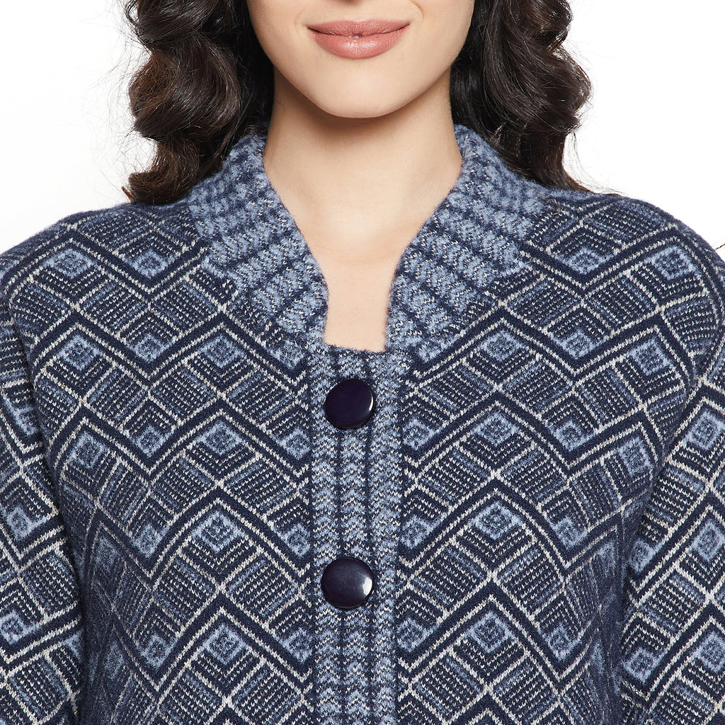 Duke Urban Women Full sleeve Collared Neck Cardigan (SDS1090)