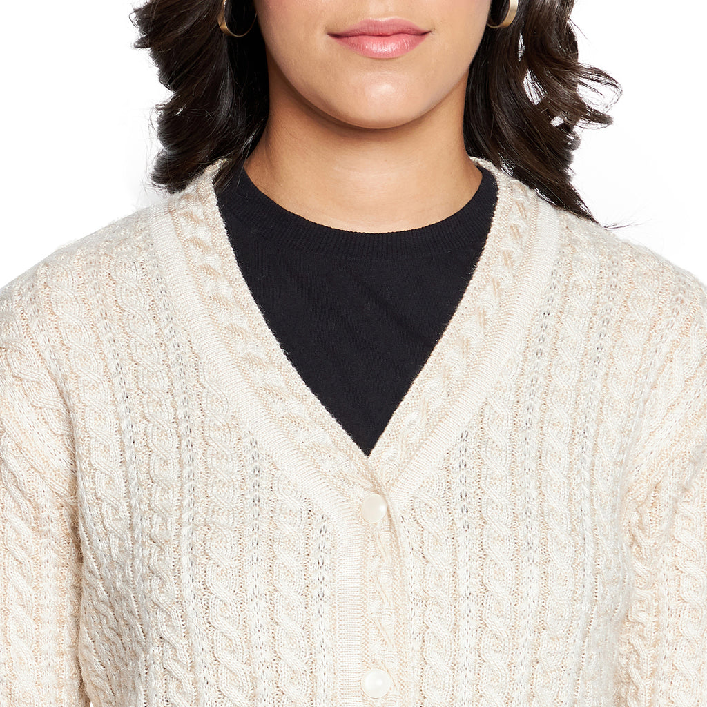 Duke Urban Women Full sleeve V Neck Cardigan (SDS9727)