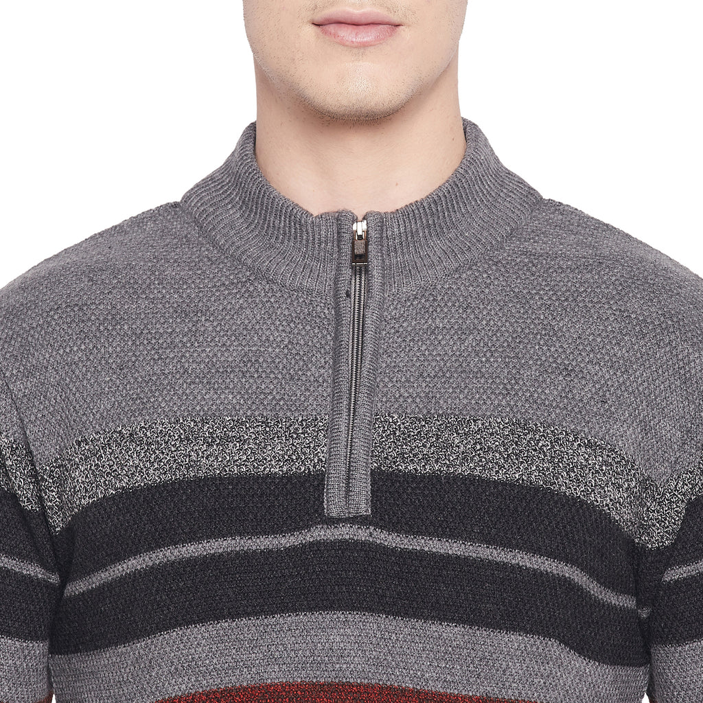 Duke Urban Men Full Sleeve Half Zip Sweater (SDS2076)