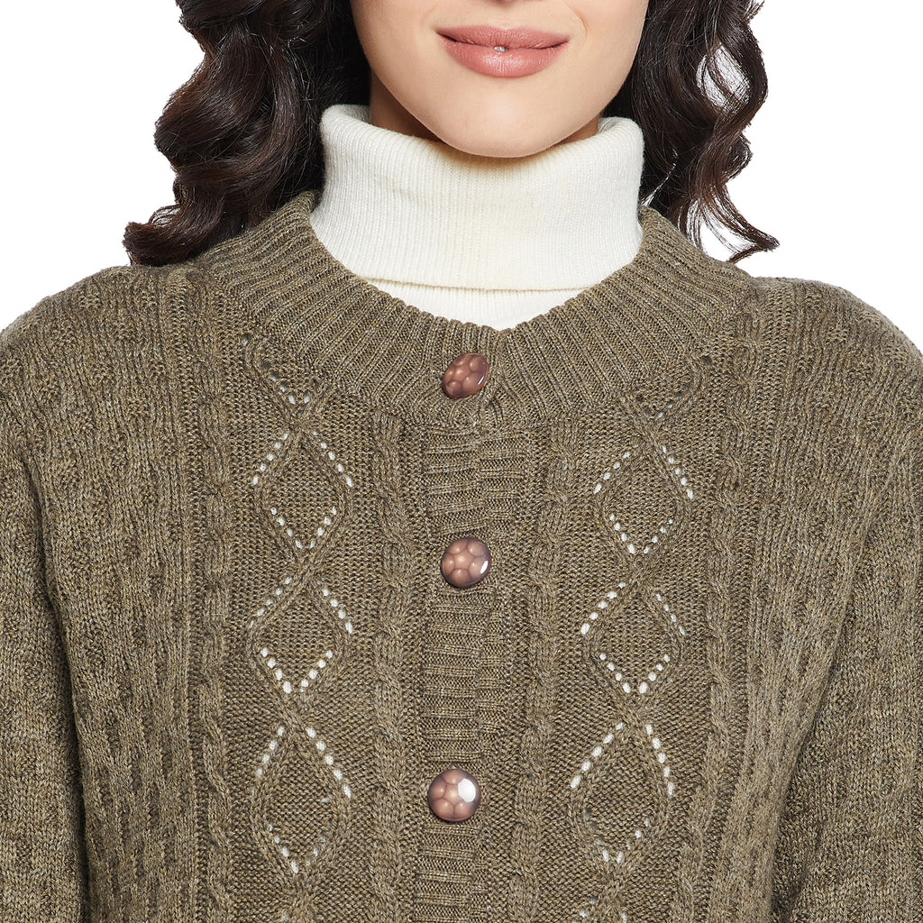 Duke Urban Women Full sleeve Round Neck Cardigan (SDS1116)