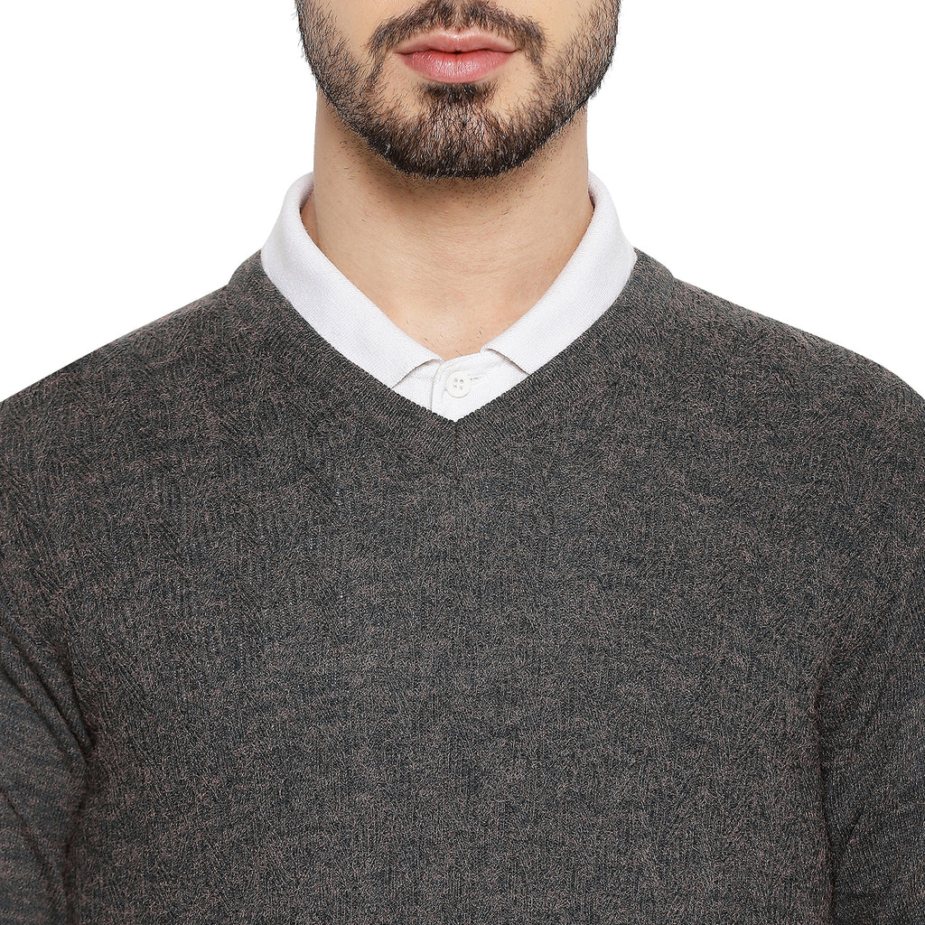 Duke Urban Men Full Sleeve V Neck Sweater (SDS2048)