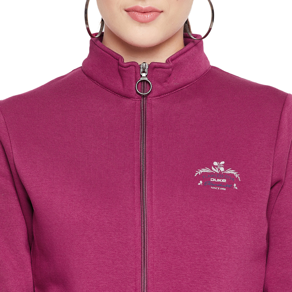 Duke Urban Women Full Sleeve Zipper Sweatshirt (LFX870)