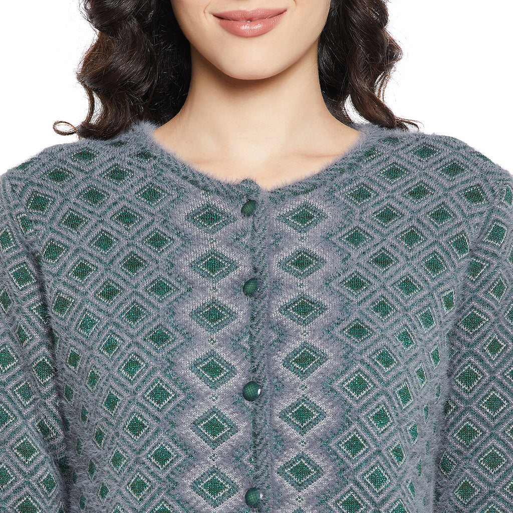 Duke Urban Women Full sleeve Round Neck Cardigan (SDS1053)