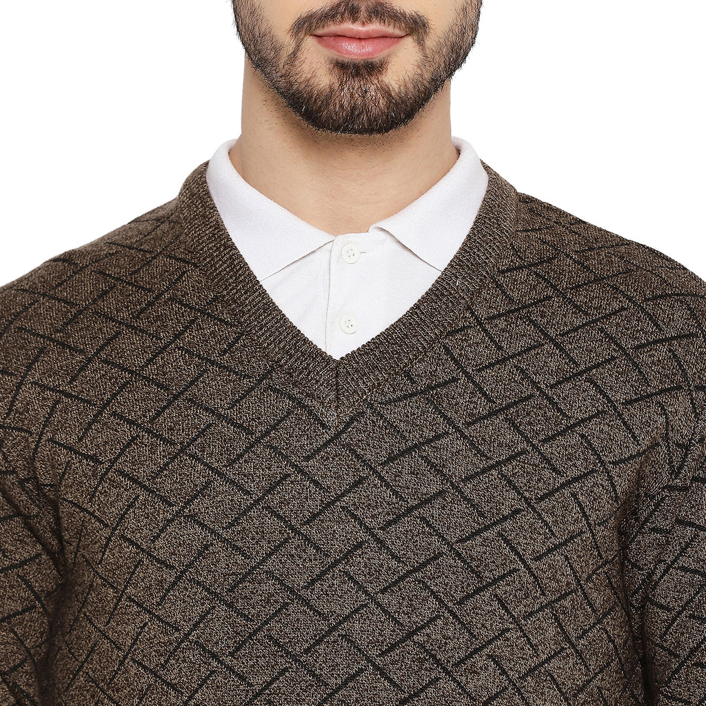 Duke Urban Men Full Sleeve V Neck Sweater (SDS2055)