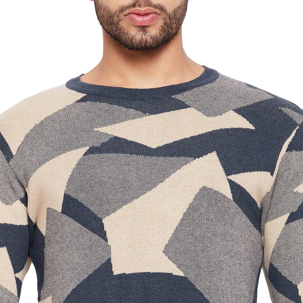 Duke Urban Men Full Sleeve Self Design Sweater (SDS2074)