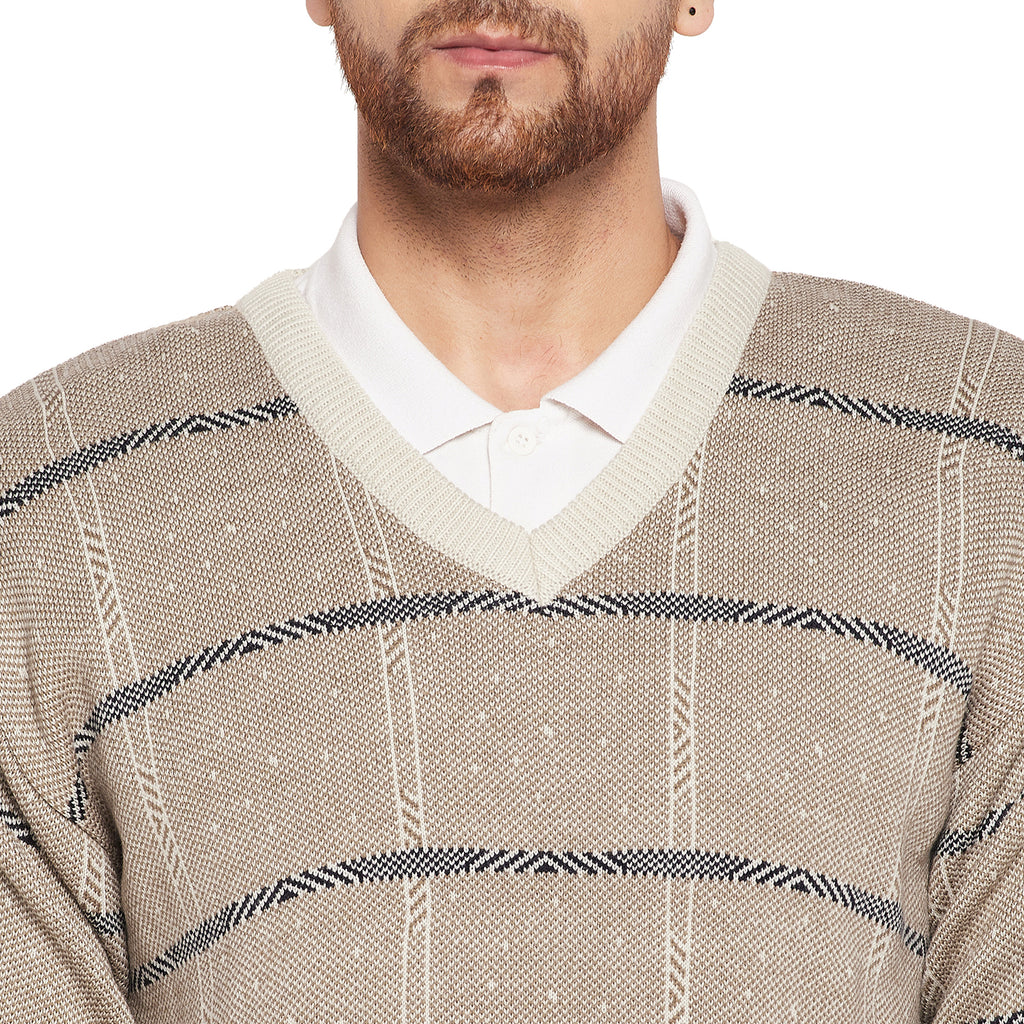 Duke Urban Men Full Sleeve V-Neck Sweater (SDS708R)