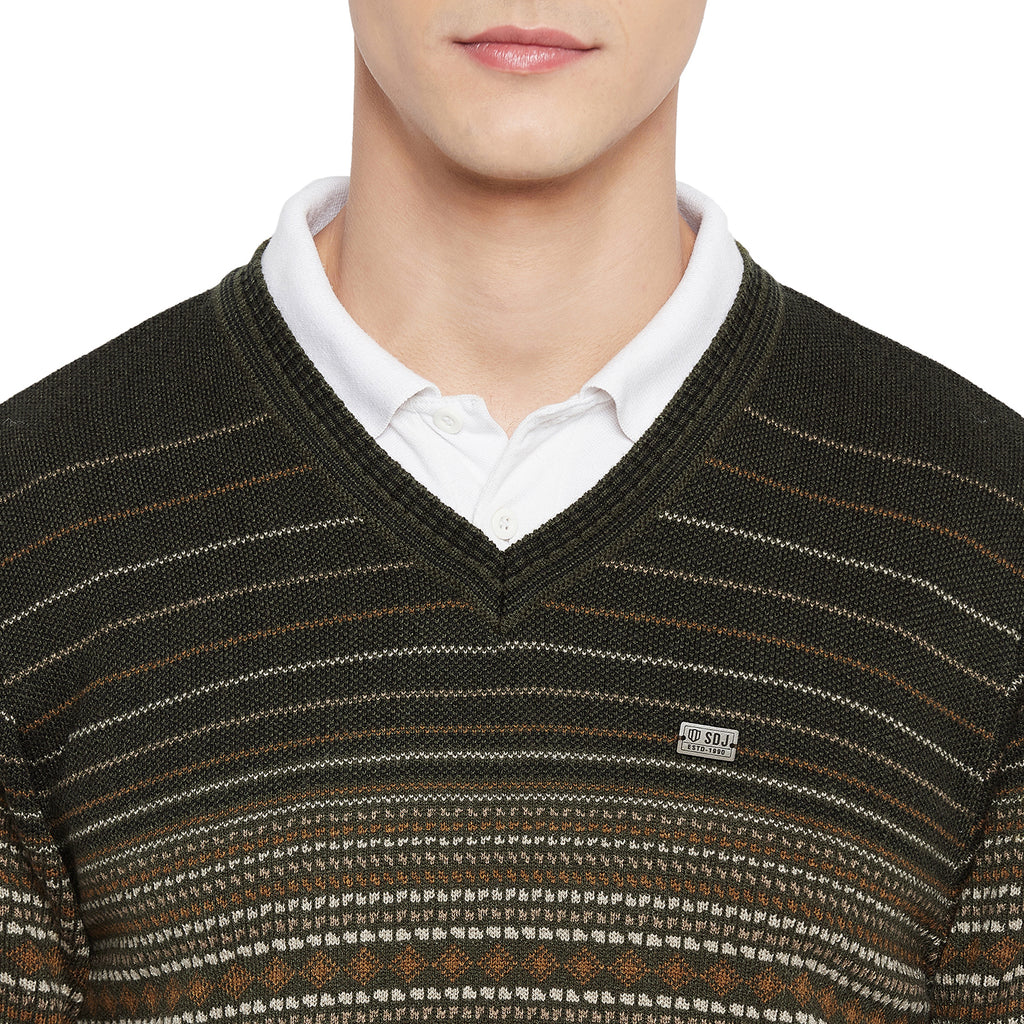 Duke Urban Men Full Sleeve V Neck Sweater (SDS2050)