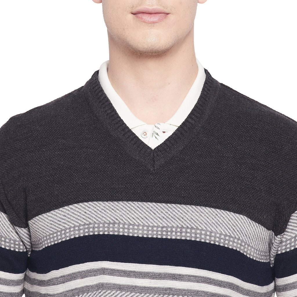 Duke Urban Men Full Sleeve V Neck Sweater (SDS2044)