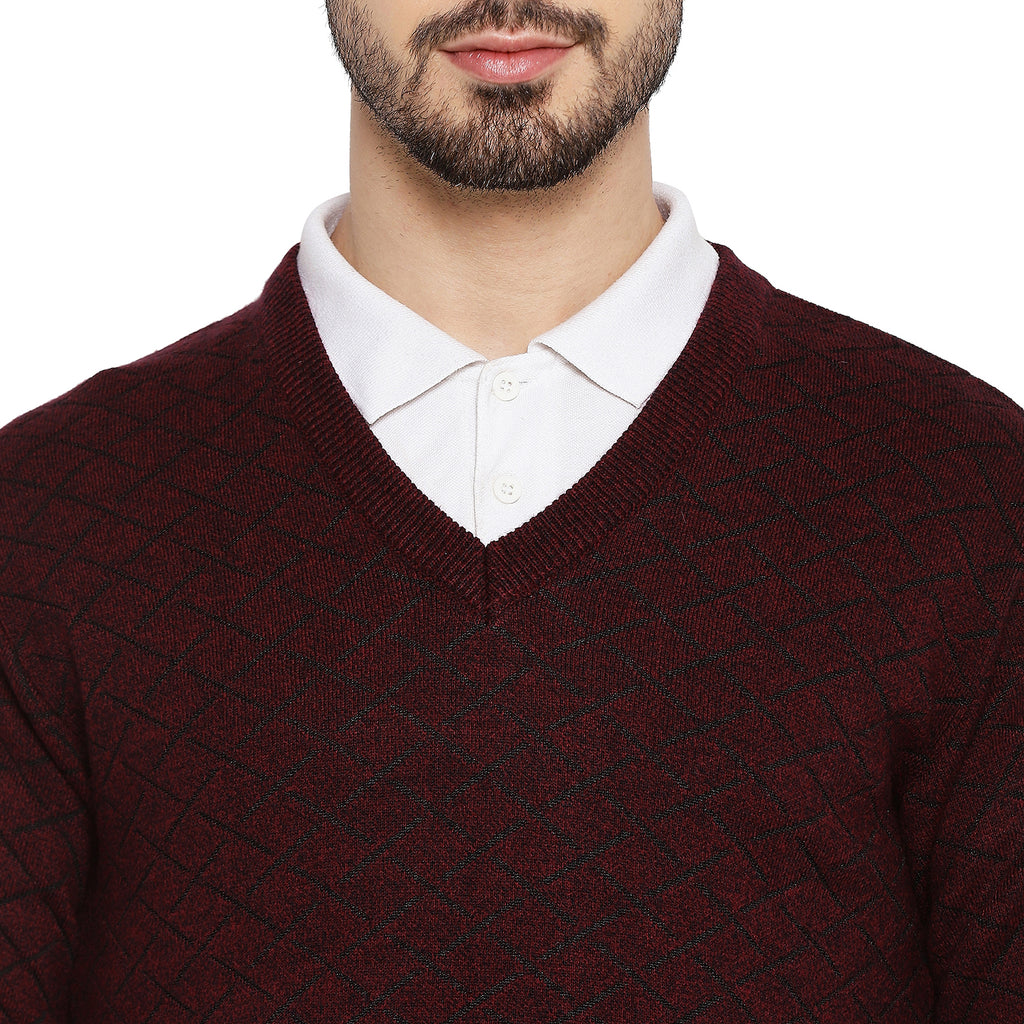 Duke Urban Men Full Sleeve V Neck Sweater (SDS2055)