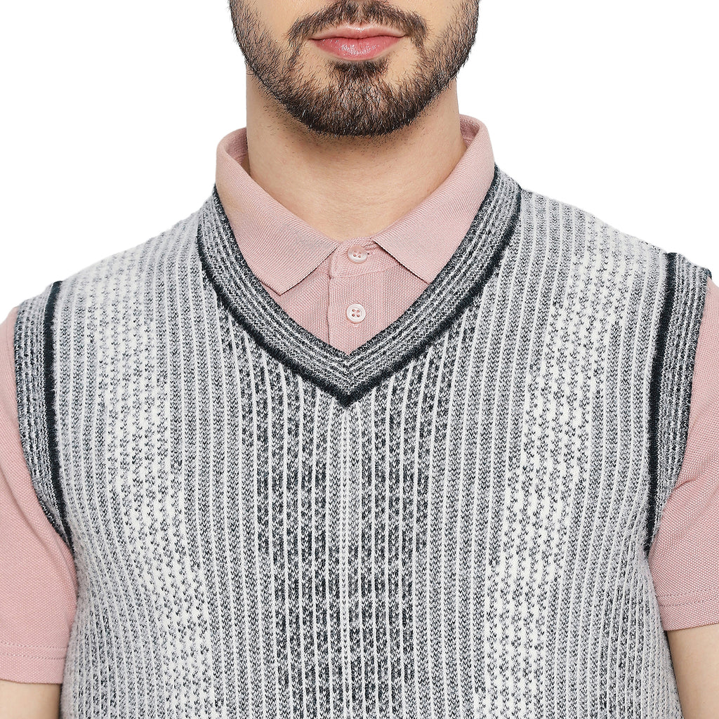 Duke Urban Men Sleeveless V Neck Sweater (SDS2031)