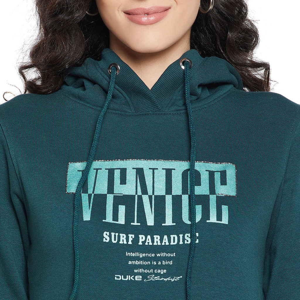 Duke Urban Women Full Sleeve Hooded Sweatshirt (LFX815)
