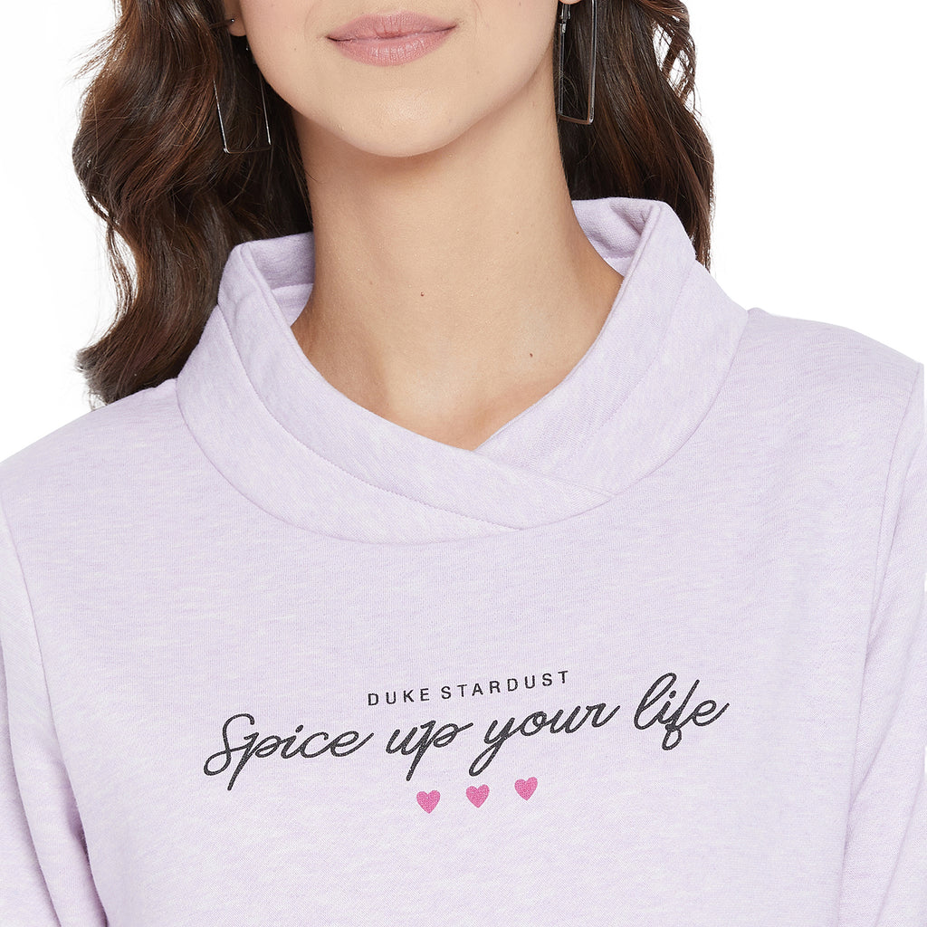 Duke Urban Women Turtle Neck Sweatshirt (LFX792)