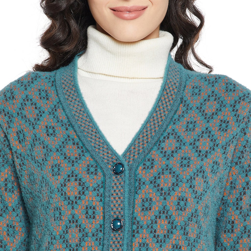 Duke Urban Women Full sleeve V Neck Cardigan (SDS1052)