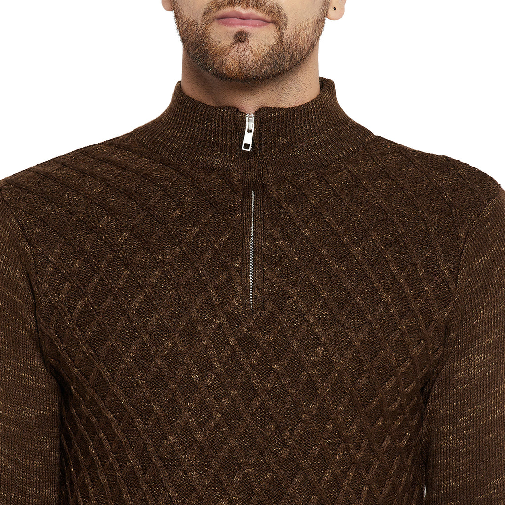 Duke Urban Men Full Sleeve Half Zip Sweater (SDS2080)