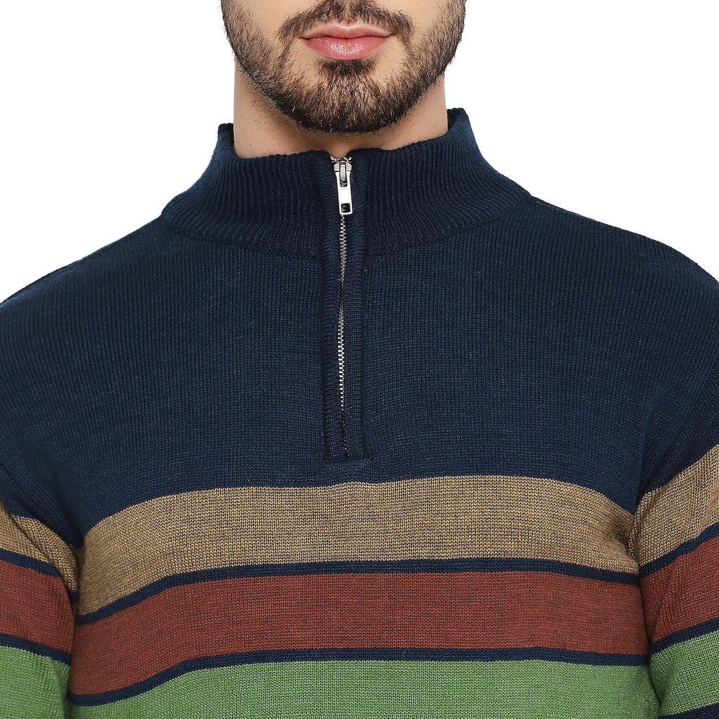 Duke Urban Men Full Sleeve Half Zip Sweater (SDS2079)