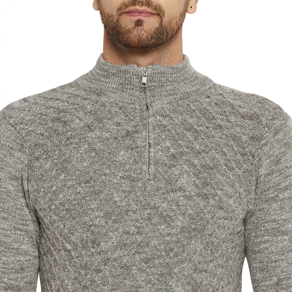 Duke Urban Men Full Sleeve Half Zip Sweater (SDS2080)