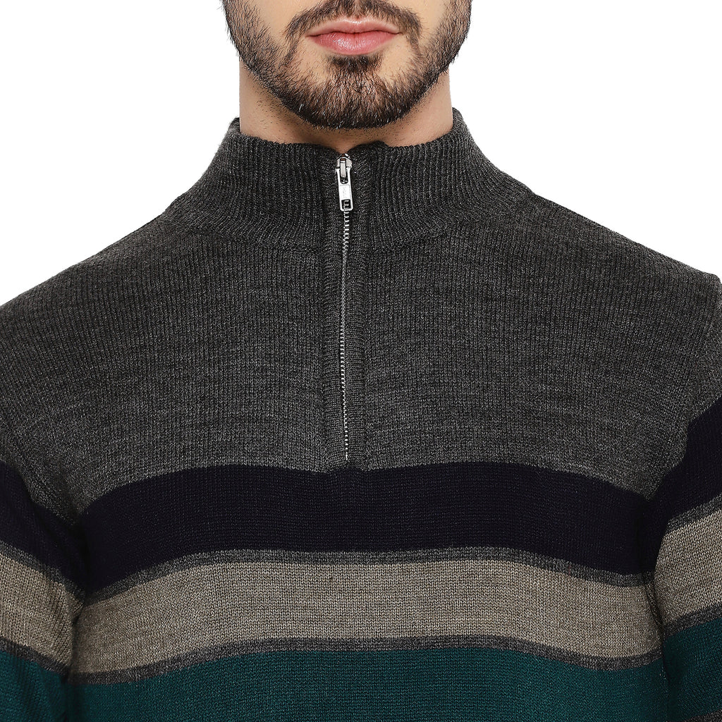 Duke Urban Men Full Sleeve Half Zip Sweater (SDS2079)