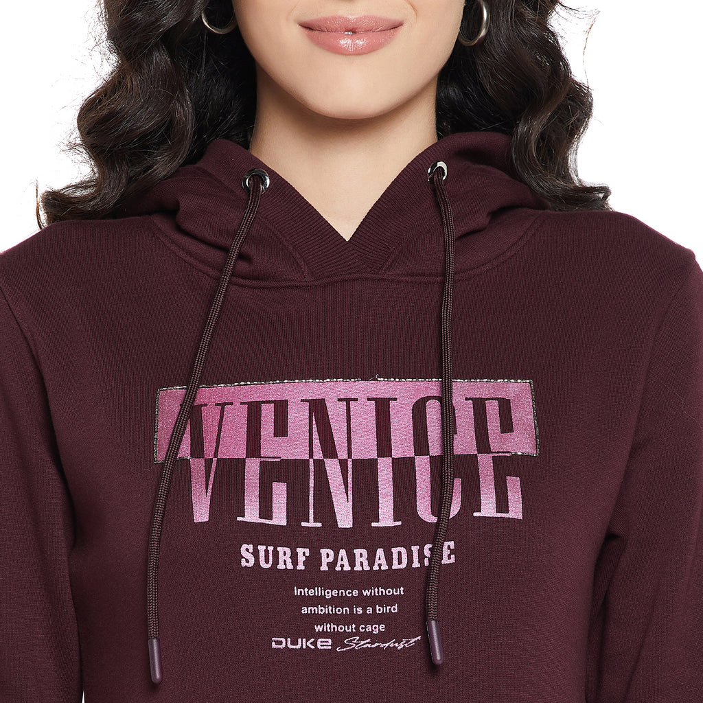 Duke Urban Women Full Sleeve Hooded Sweatshirt (LFX815)