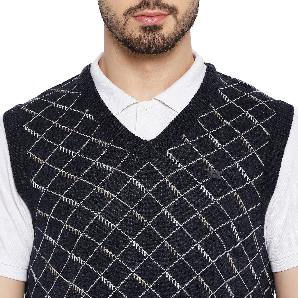 Duke Urban Men Sleeveless V Neck Sweater (SDS2027)