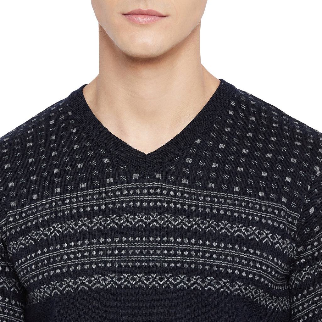 Duke Urban Men Full Sleeve V Neck Sweater (SDS668)