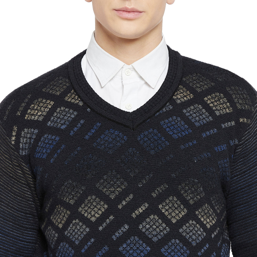 Duke Urban Men Full Sleeve V Neck Sweater (SDS671)