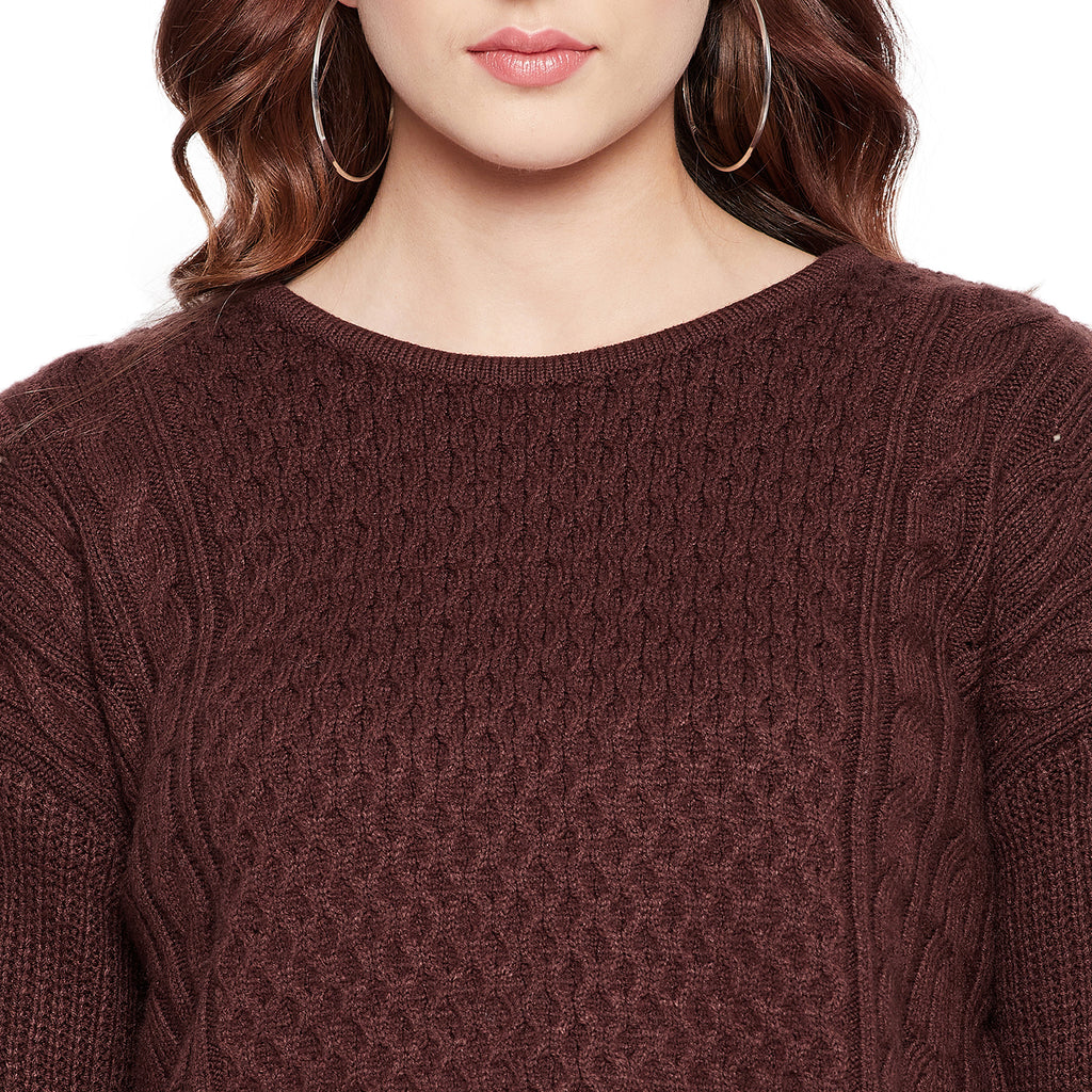 Duke Urban Women Full Sleeve Crop Sweater (SDS934)