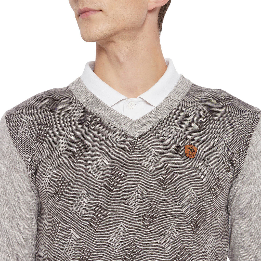 Duke Urban Men Full Sleeve V Neck Sweater (SDS8037)