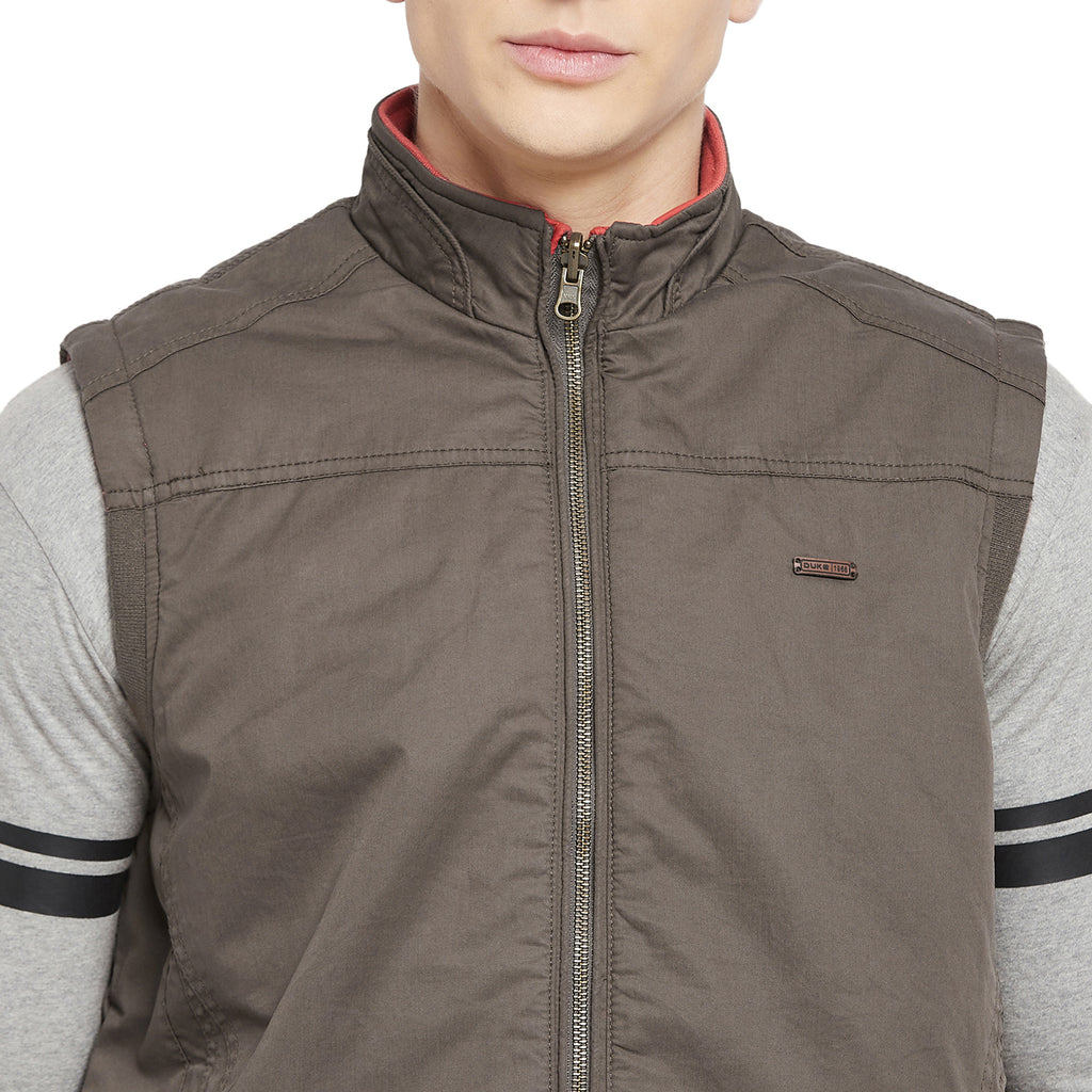 Duke Urban Men Sleeveless Reversible Jacket (SDZ912)