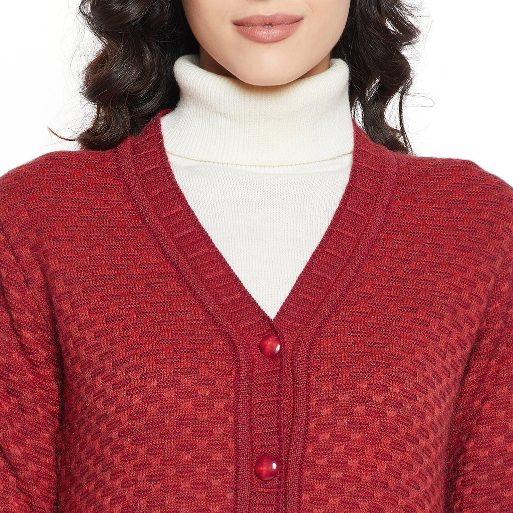 Duke Urban Women Full sleeve V Neck Cardigan (SDS1089)