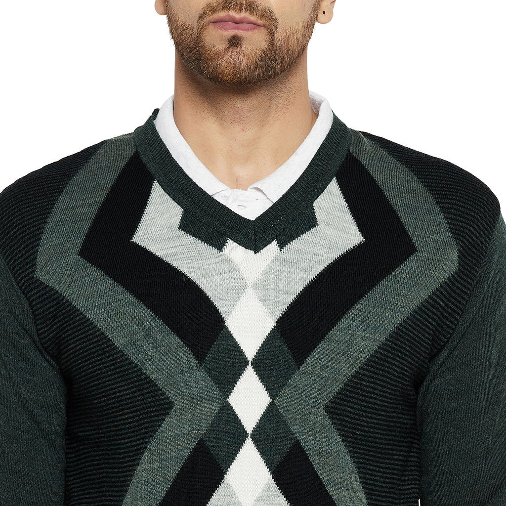 Duke Urban Men Full Sleeve V Neck Sweater (SDS2057)