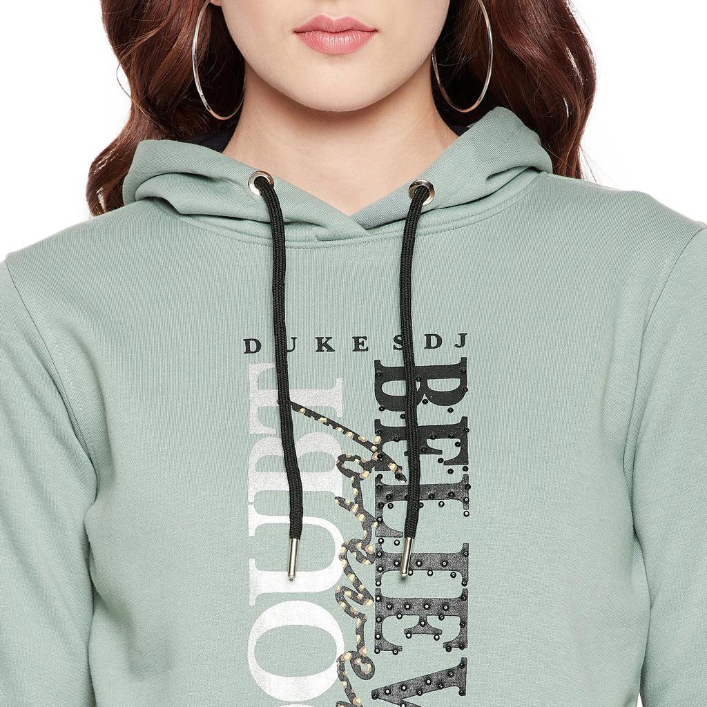 Duke Urban Women Full Sleeve Hooded Sweatshirt (LFX820)